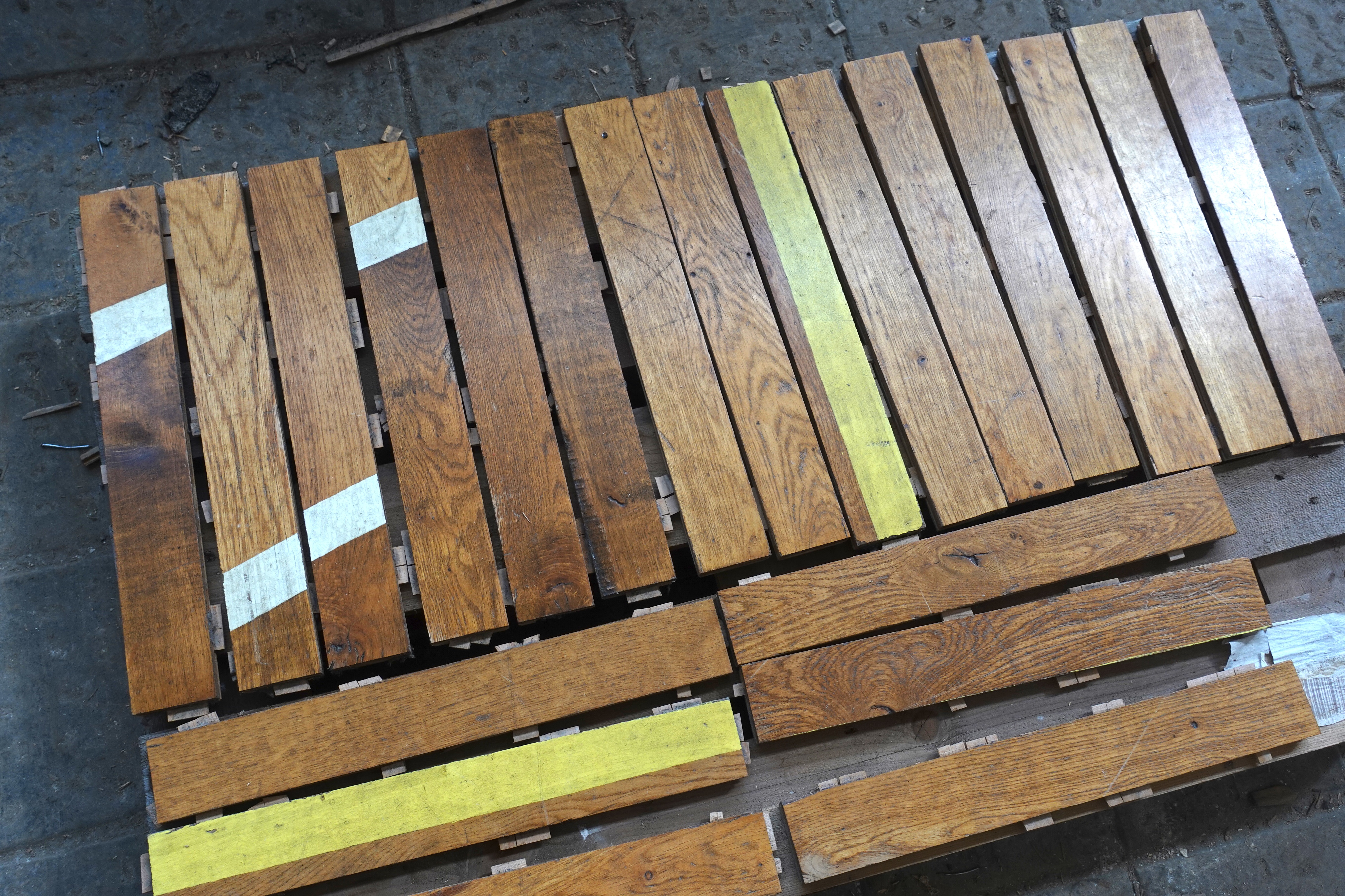 Recovered sports floor from Pestalozzi